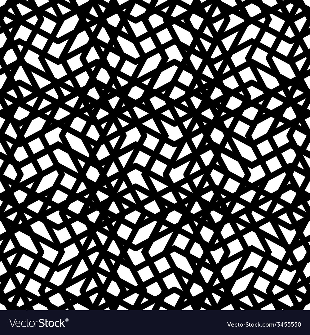 Creative continuous black and white mess pattern
