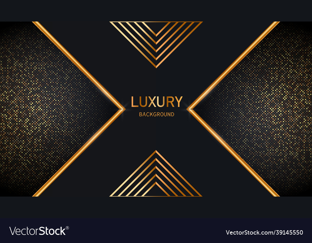 Dark abstract background with black overlap layers vector image Dark abstract background with black overlap layers