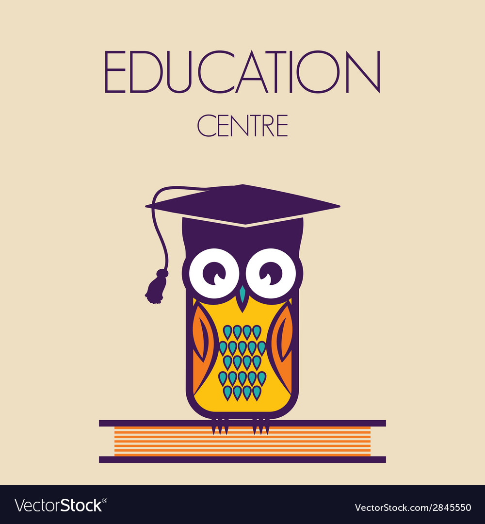 Education owl Royalty Free Vector Image - VectorStock