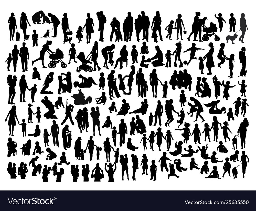 Family silhouettes