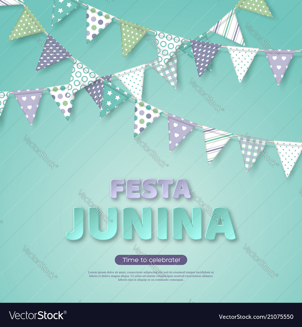 Festa junina urlaub design papier schneiden stil