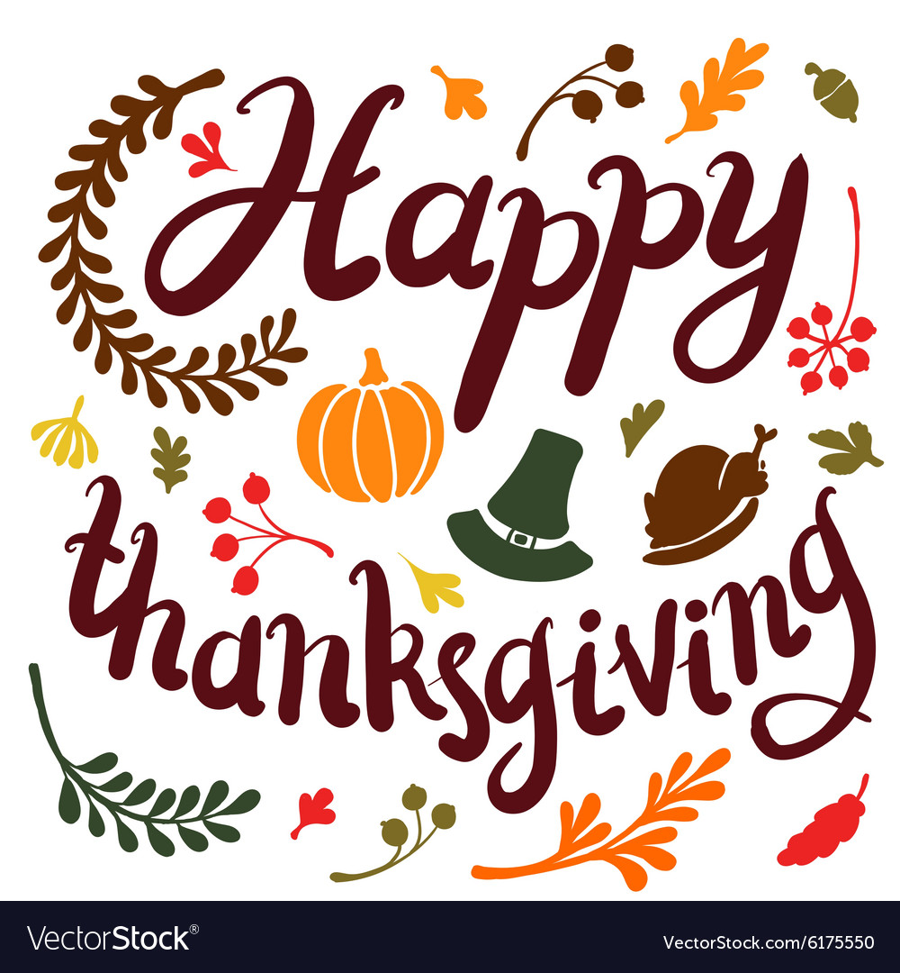 Happy thanksgiving day leaves banner Royalty Free Vector