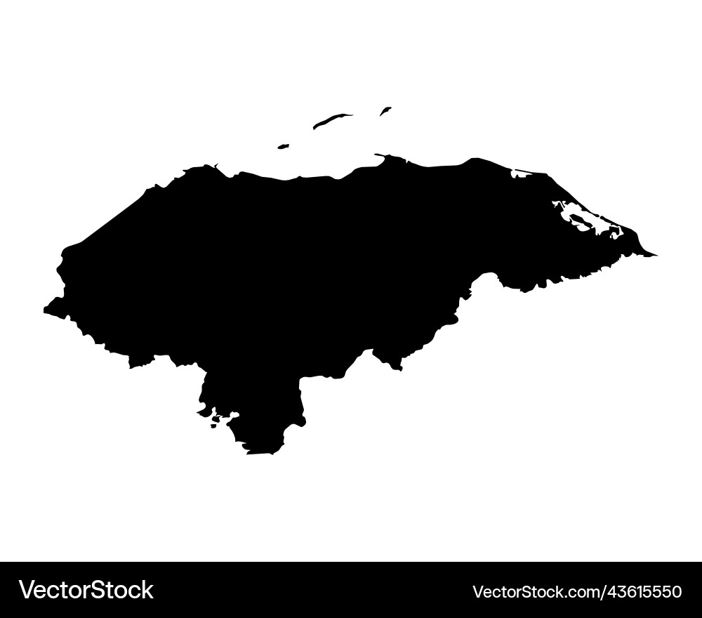 Honduras Map Royalty Free Vector Image Vectorstock