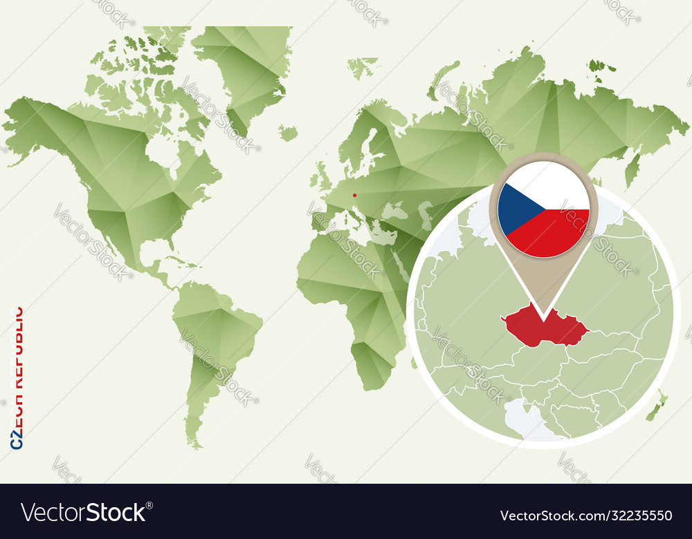 Infographic for czech republic detailed map