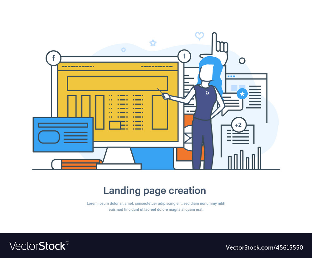 Website zur Erstellung von Landing-Seiten oder Anwendung ui