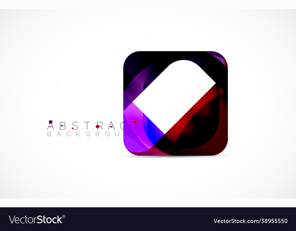 Minimal background abstract square shape vector image Minimal background abstract square shape