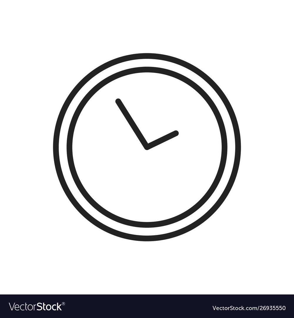 Time and clock web icons in line style timer