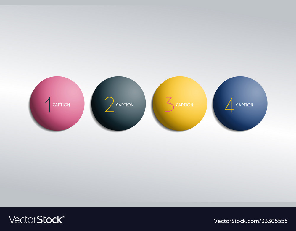 4 steps element bubble chart scheme diagram vector image 4 steps element bubble chart scheme diagram