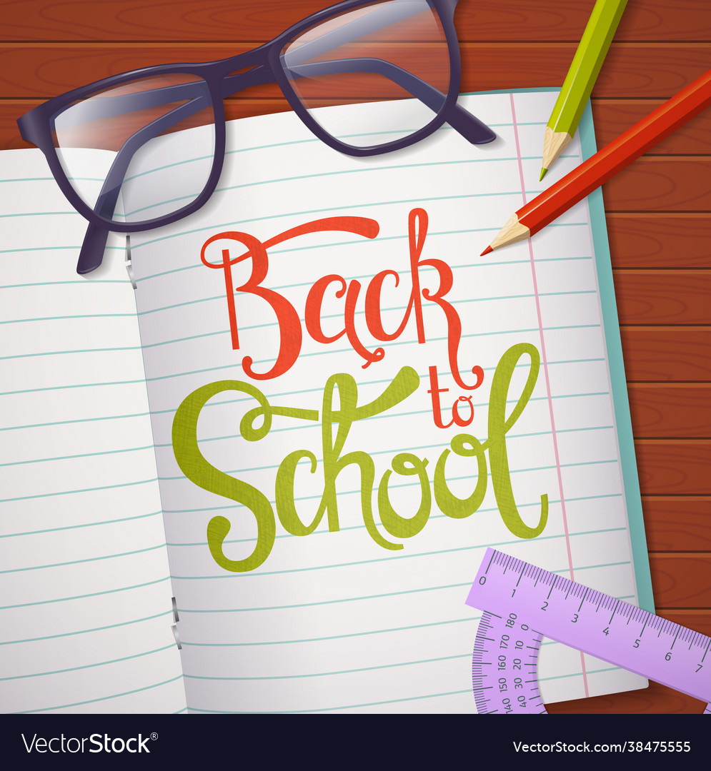 Back to school banner vector image Back to school banner