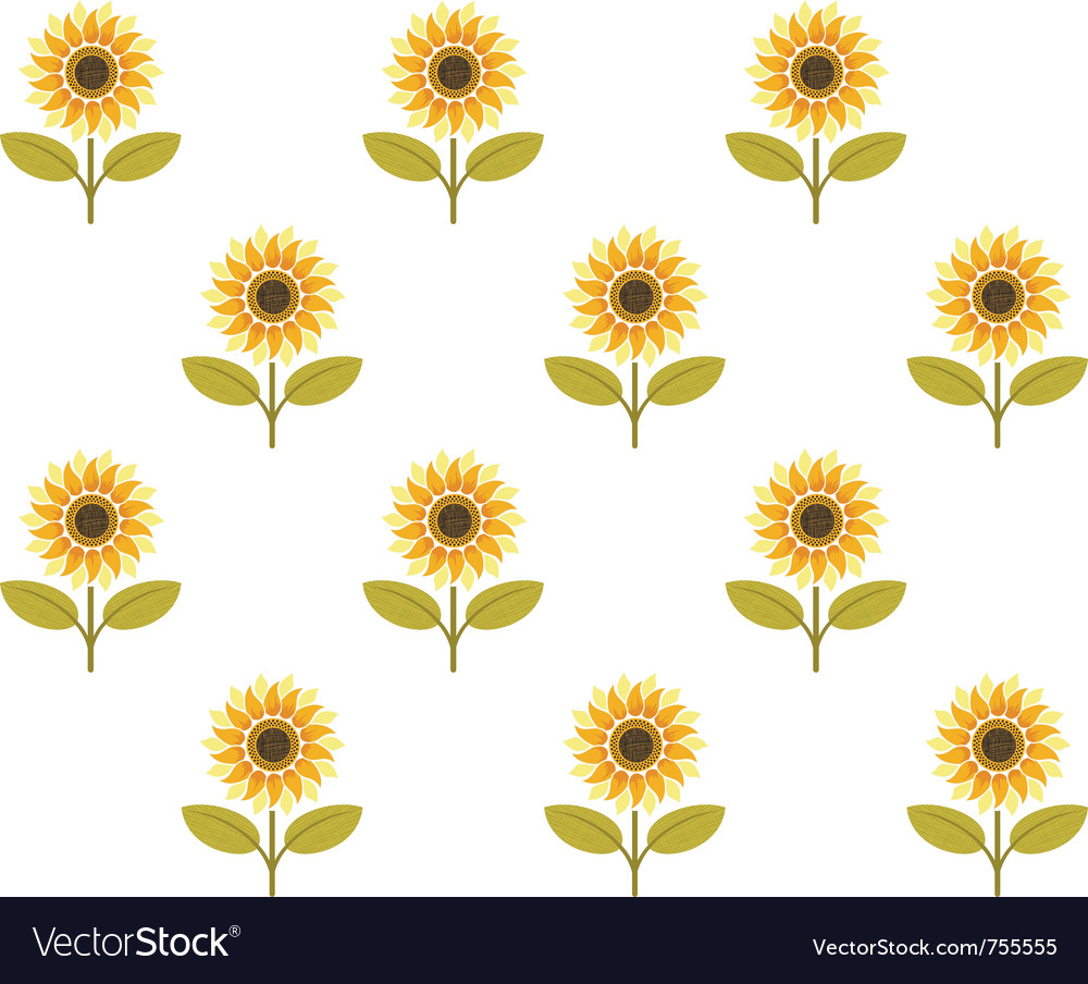 Download Cute sunflower seamless pattern Royalty Free Vector Image