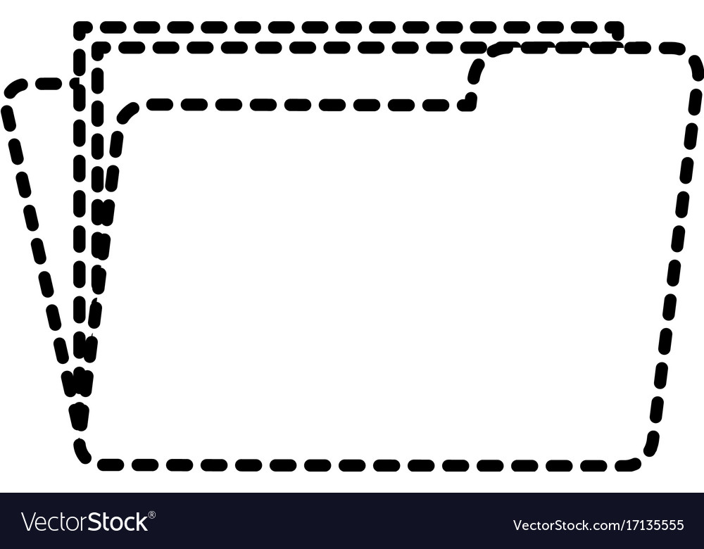 Dotted shape folder file with important business