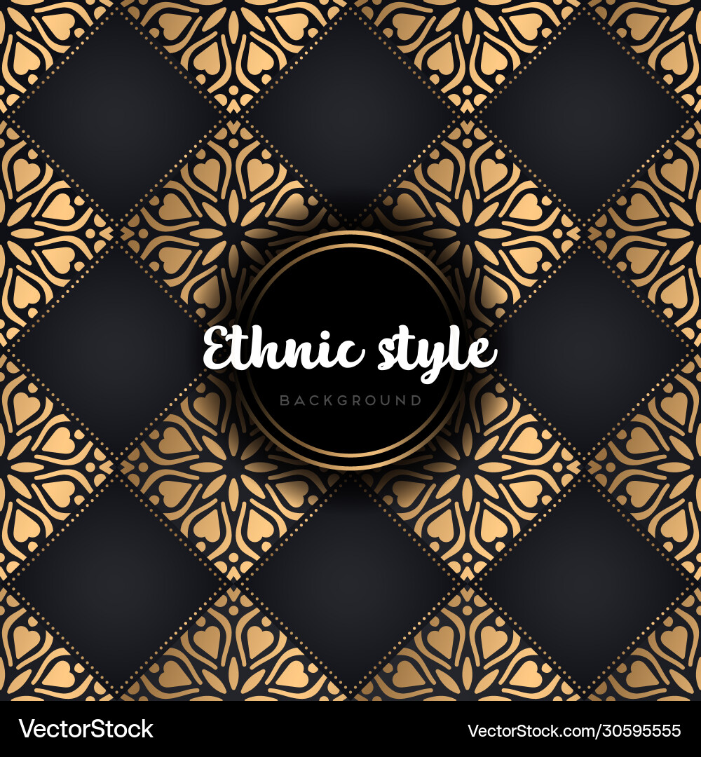Luxury seamless pattern mandala Royalty Free Vector Image