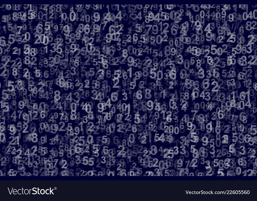 Abstract background with numbers