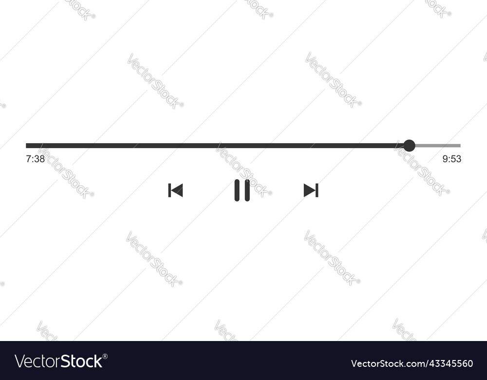 Audio or video player progress loading bar