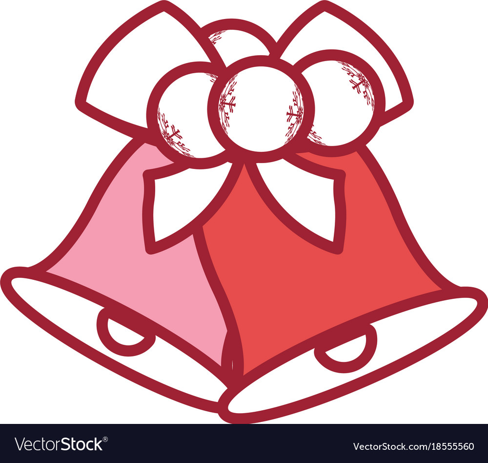 Christmas bells icon Royalty Free Vector Image