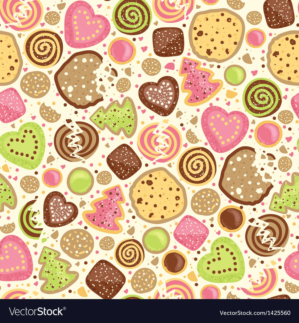 Bunte Cookie-Muster Hintergrund