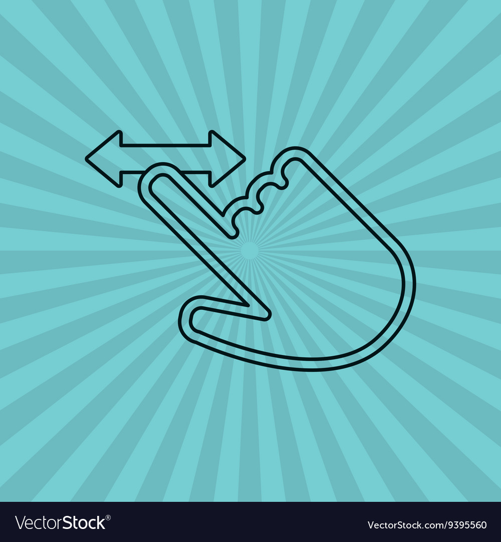 Communication design cursor icon colorful