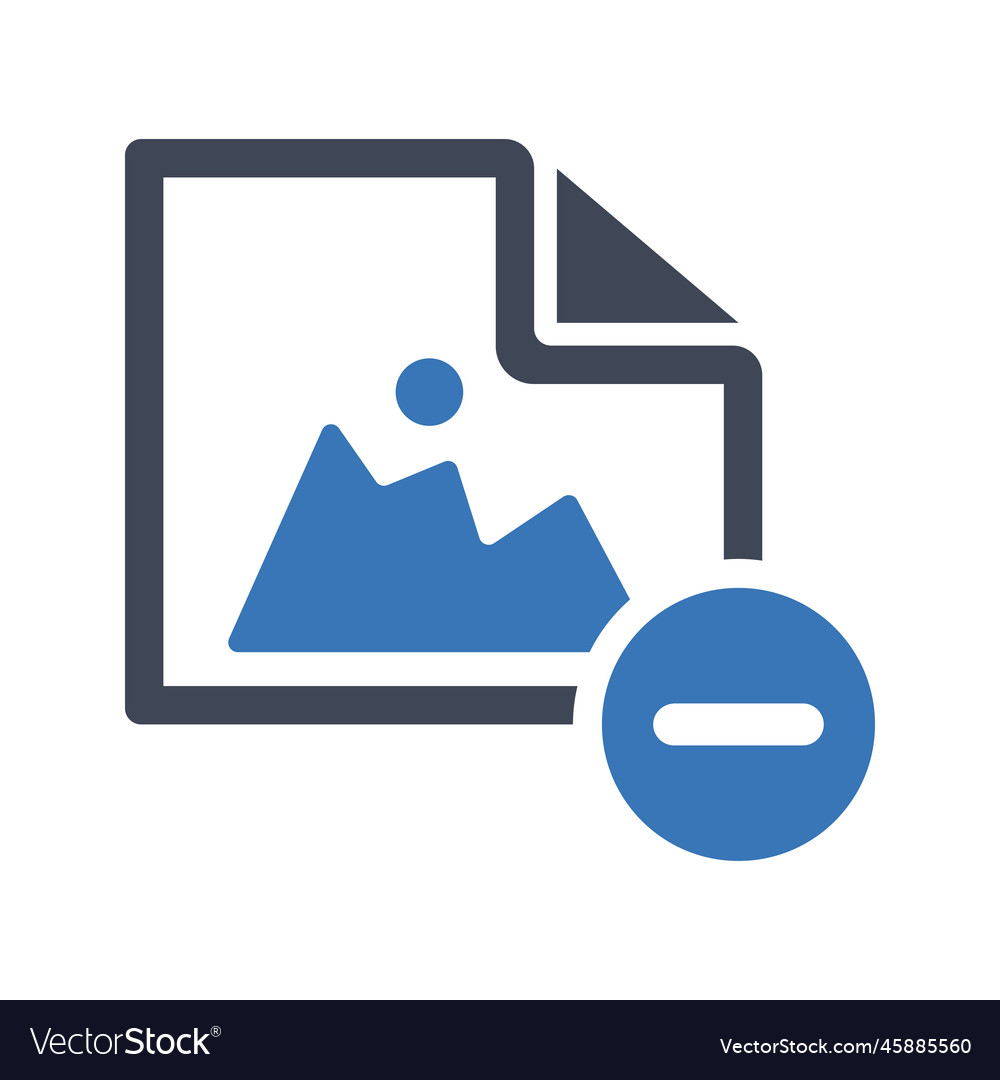 Delete image icon graphics
