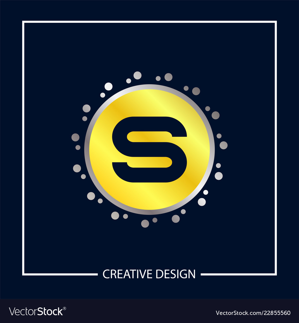 Initial letter s logo template design