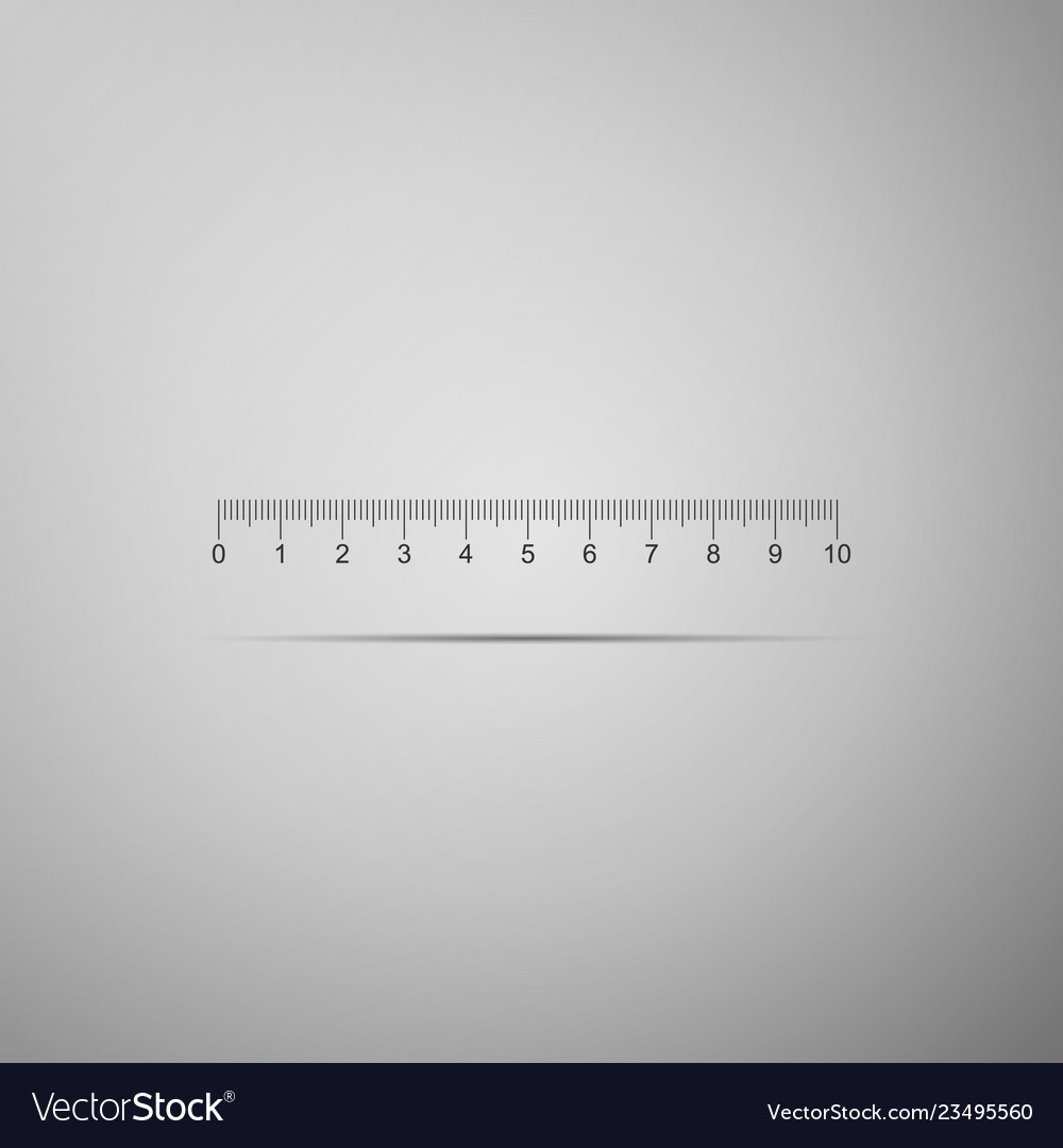 Measuring scale markup for rulers icon isolated vector image Measuring scale markup for rulers icon isolated