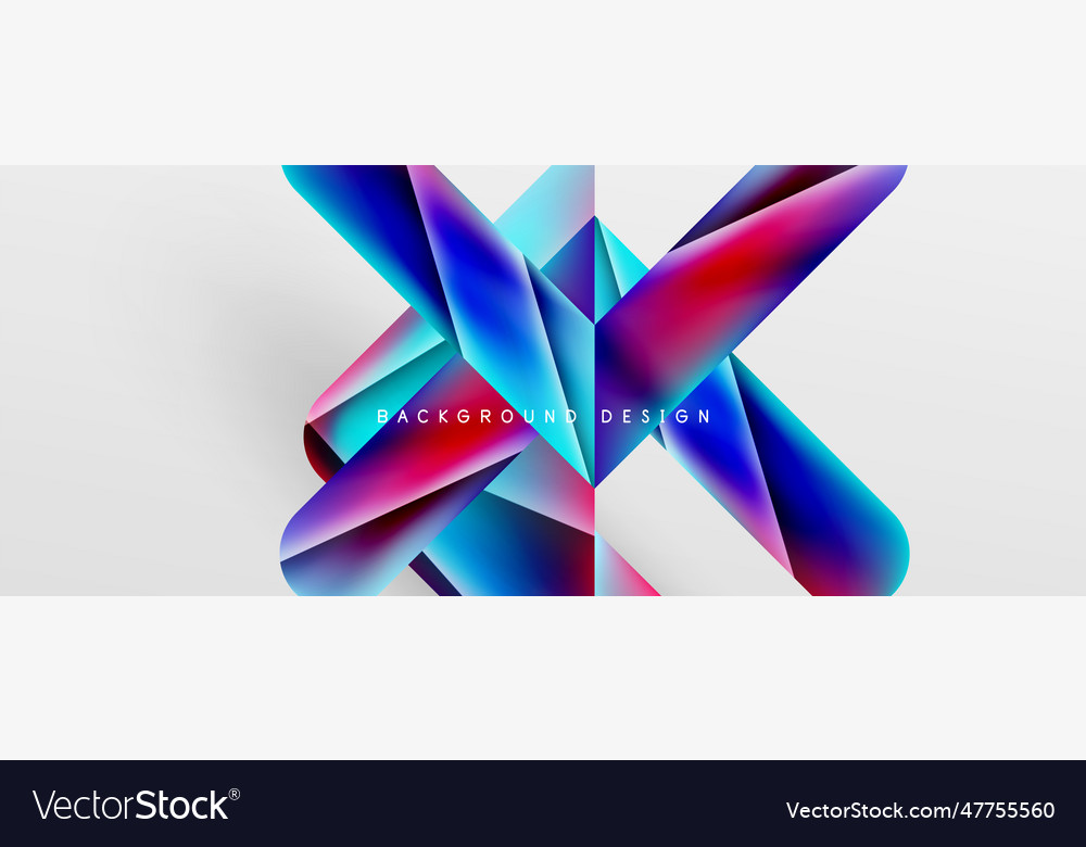 Triangle fluid color gradient abstract background vector image Triangle fluid color gradient abstract background