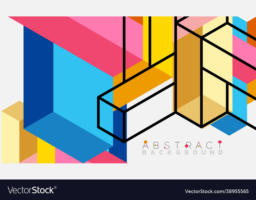 Abstract background 3d cubes cubic elements