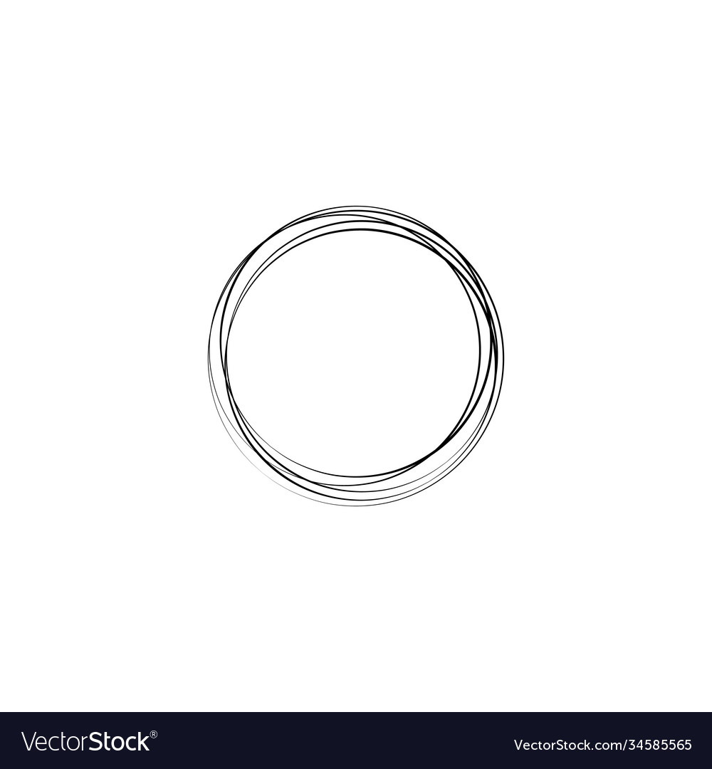 Abstract Scribble Circle