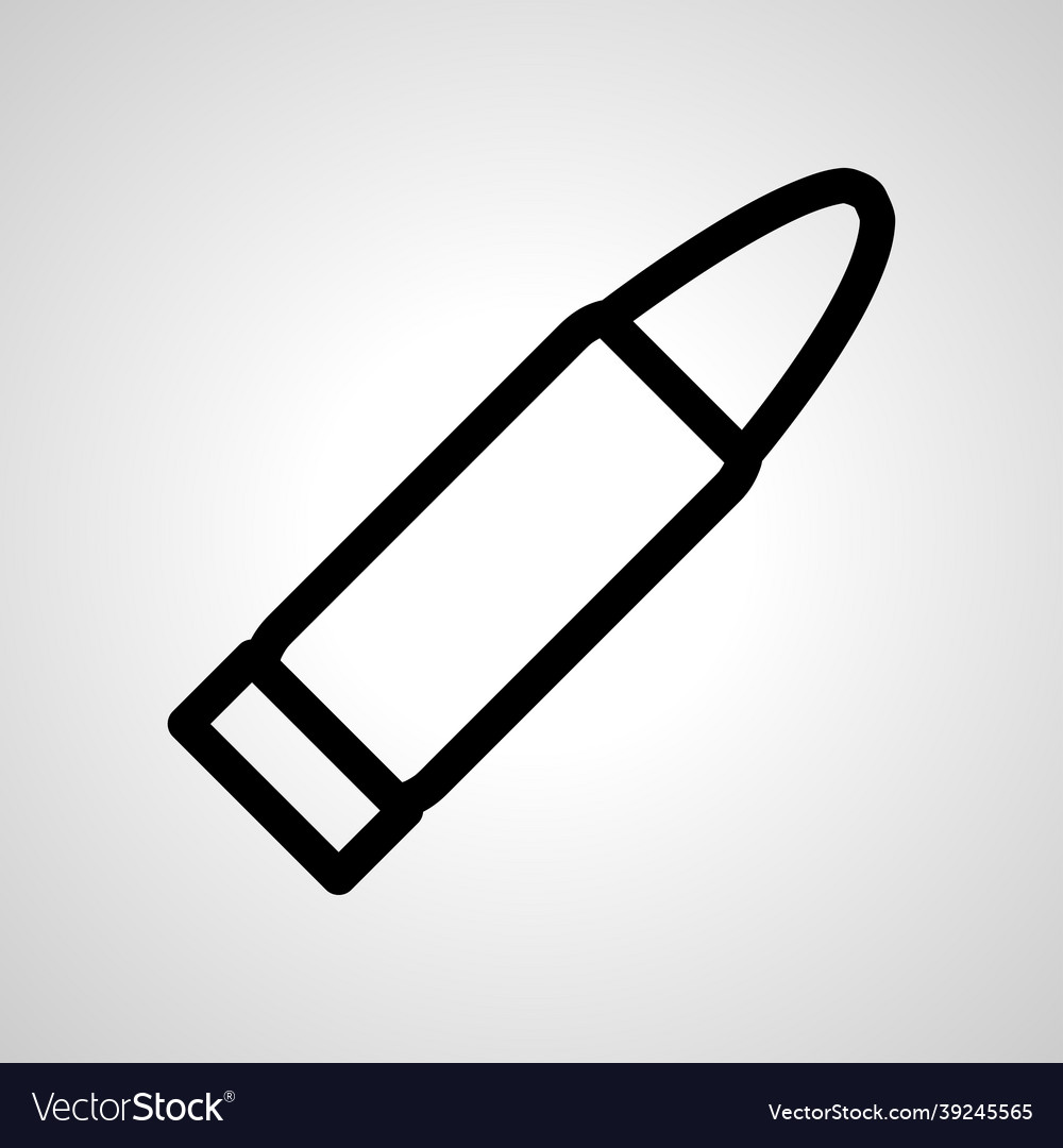 Bullet line icon linear outline