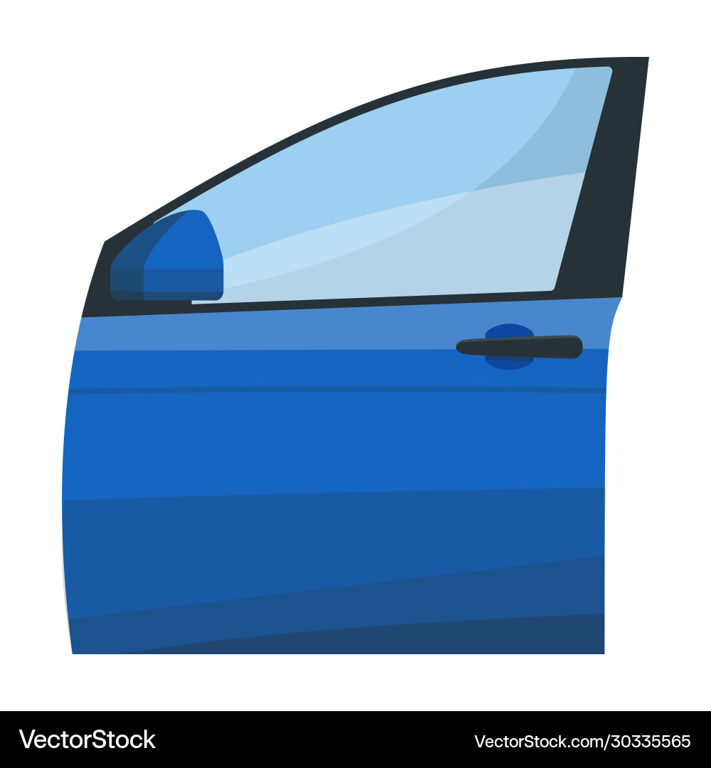 Car Door Iconcartoon Icon Isolated Royalty Free Vector Image
