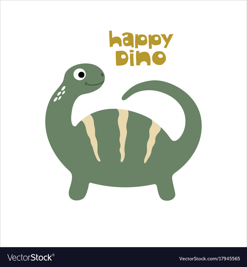 Cute dino Royalty Free Vector Image - VectorStock