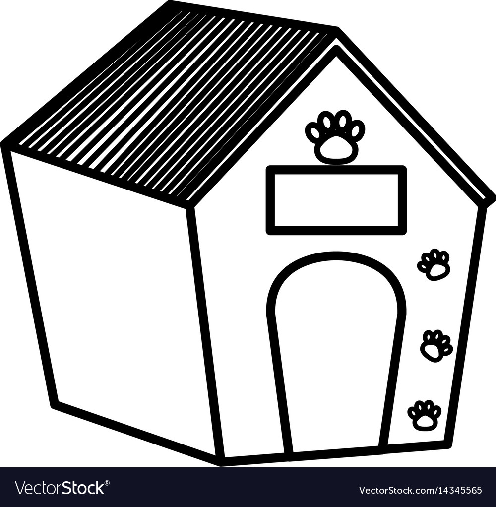 Pet wooden house icon