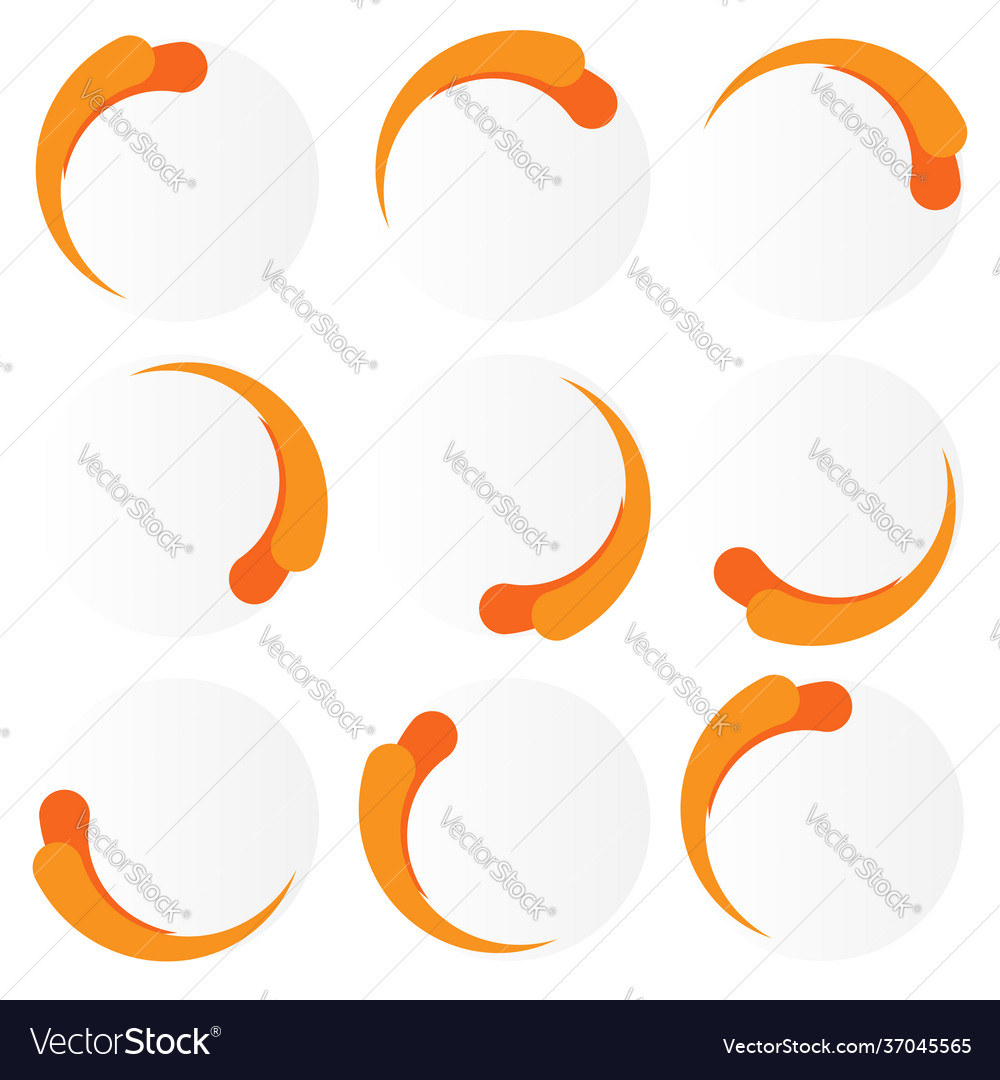 Segmentierte Kreiskreis-Vorspannpuffer vector image Segmentierte Kreiskreis-Vorspannpuffer