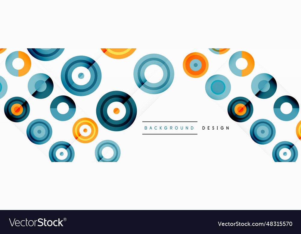 Abstract background with circle symmetric grid Vector Image