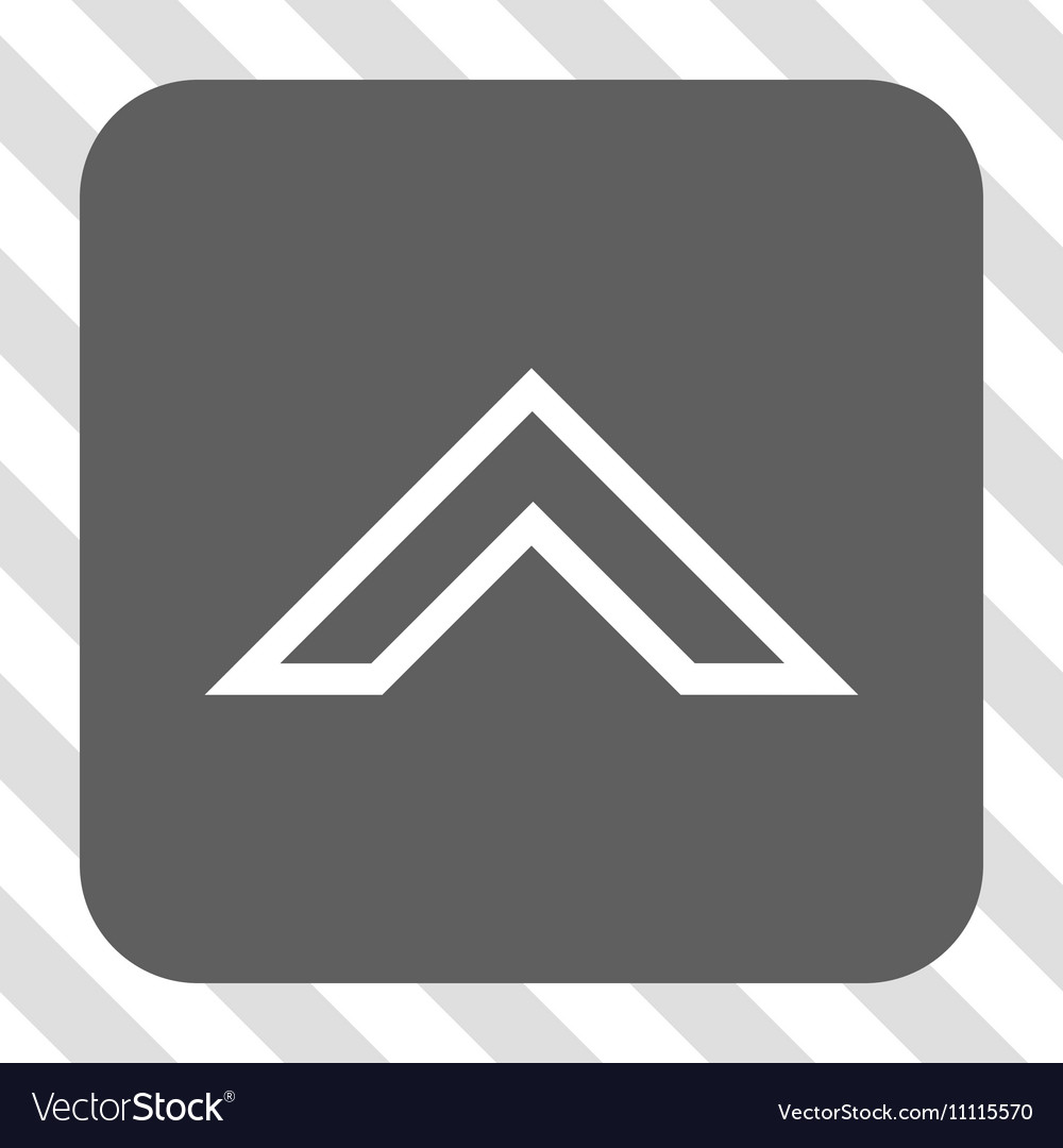 Arrowhead up rounded square button