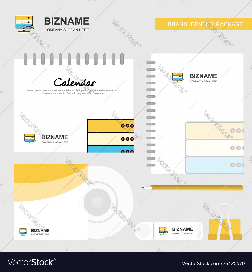 Board Logo Calendar Template Cd Cover Diary And Vector Image