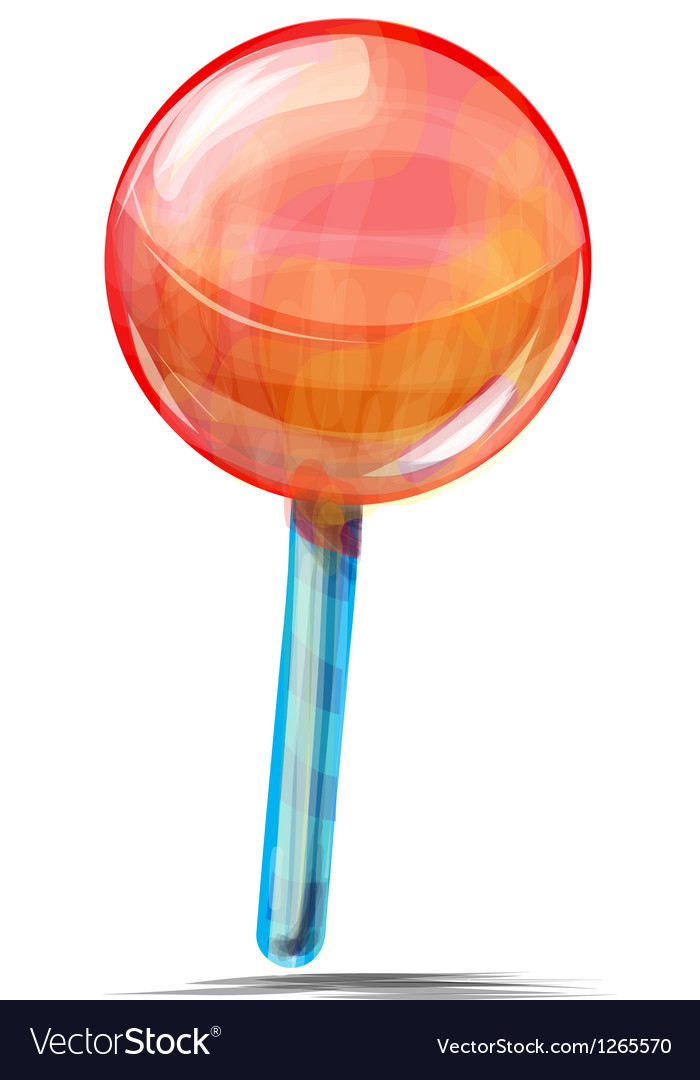 Delicious lolly pop isolated on white Royalty Free Vector