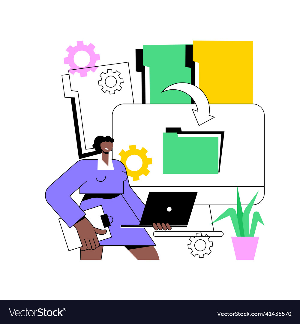 Digital transformation abstract concept vector image Digital transformation abstract concept