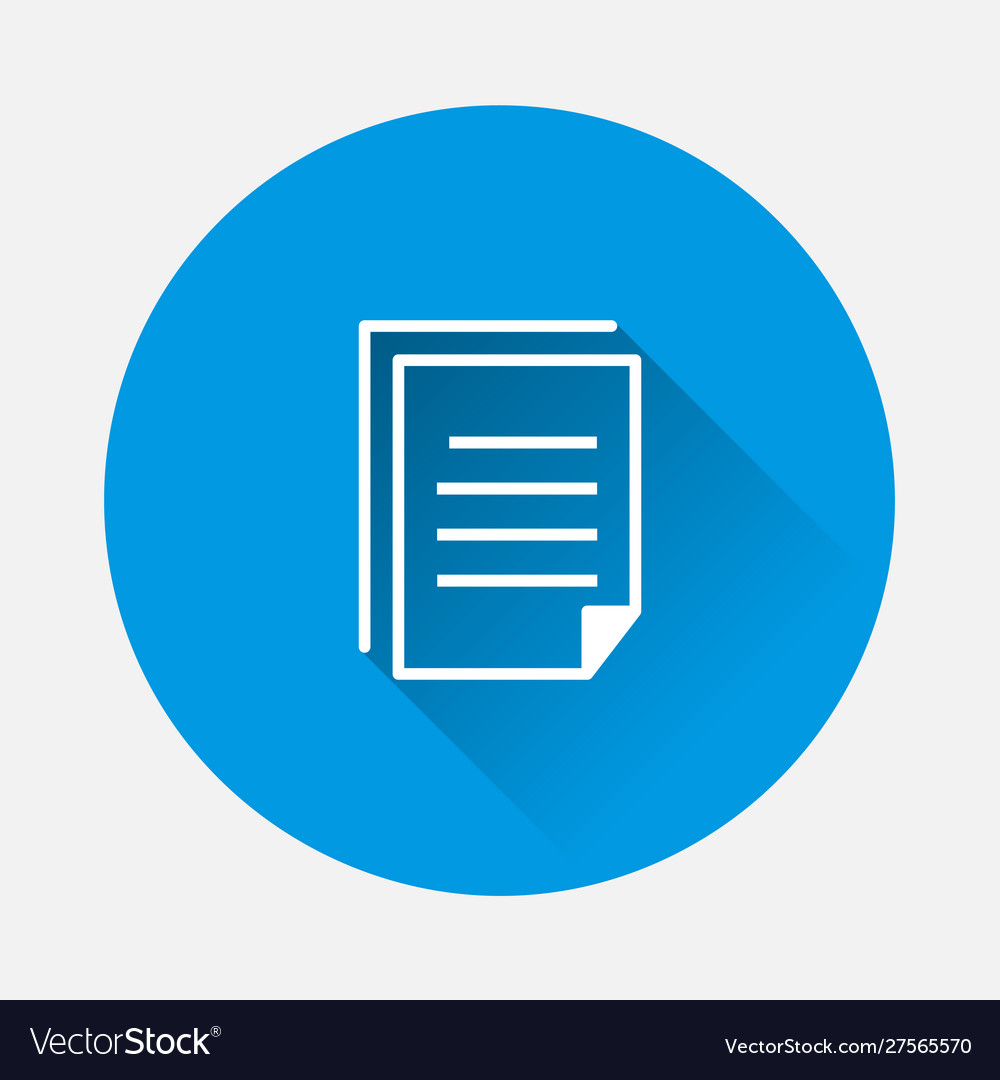 Document icon verification symbol vector image Document icon verification symbol
