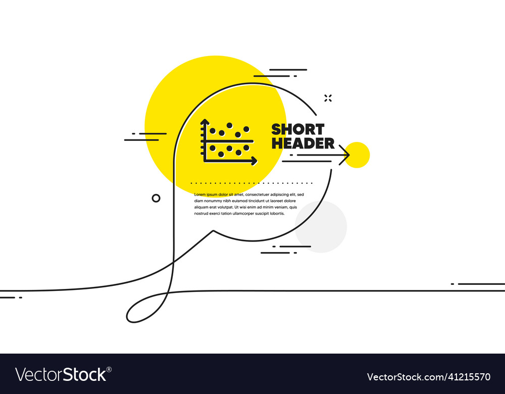 Dot plot graph icon presentation chart sign vector image Dot plot graph icon presentation chart sign