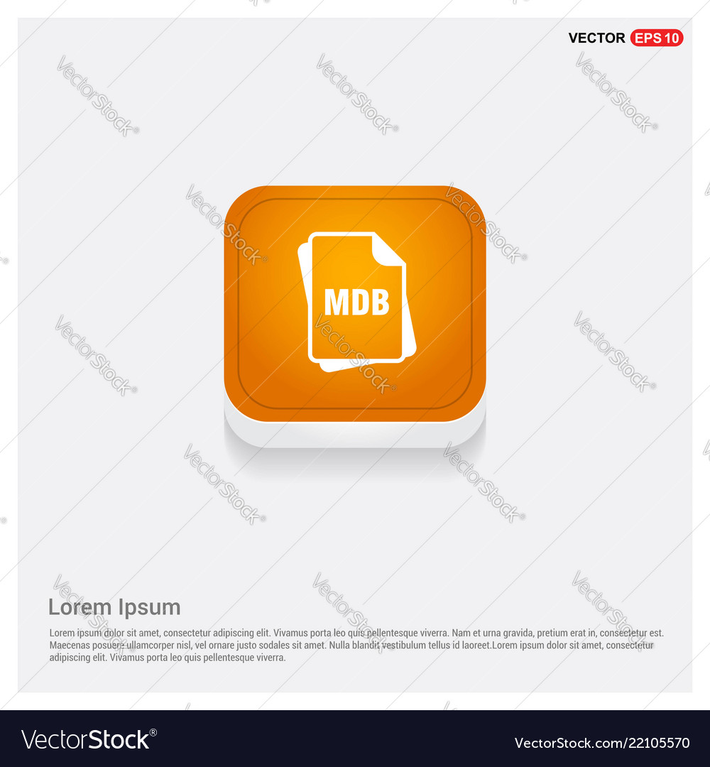 File type icons orange abstract web button