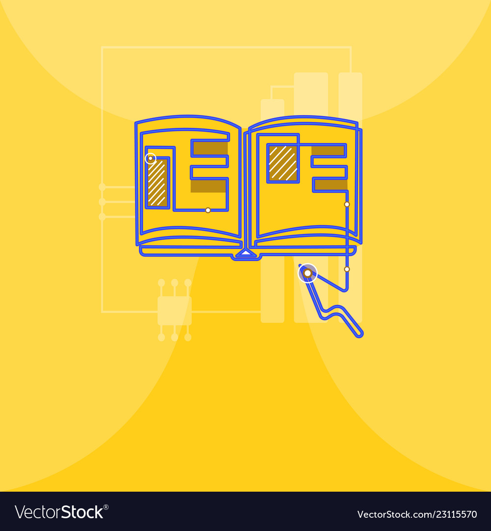 Flat design empty esp template vector image Flat design empty esp template