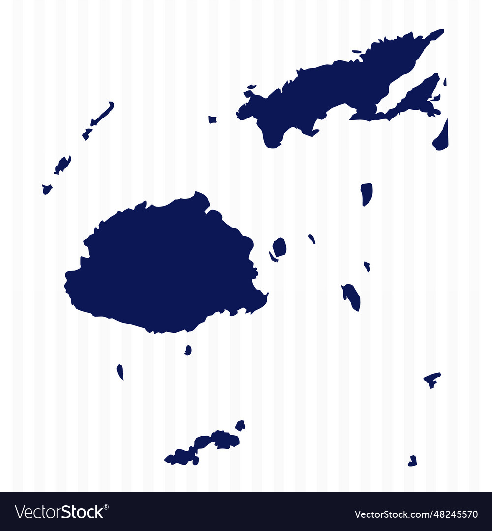Flat simple fiji map
