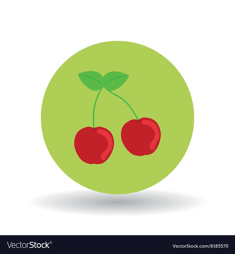 Fruit over circle design Royalty Free Vector Image