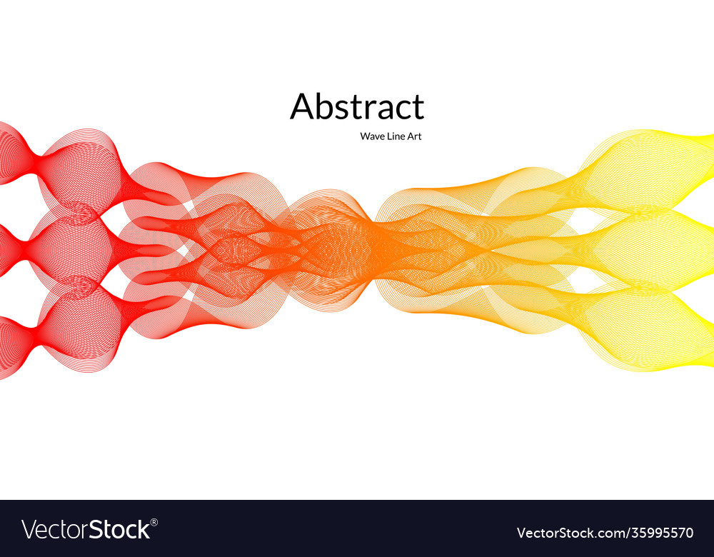 Modern abstract background with wavy lines in red vector image Modern abstract background with wavy lines in red