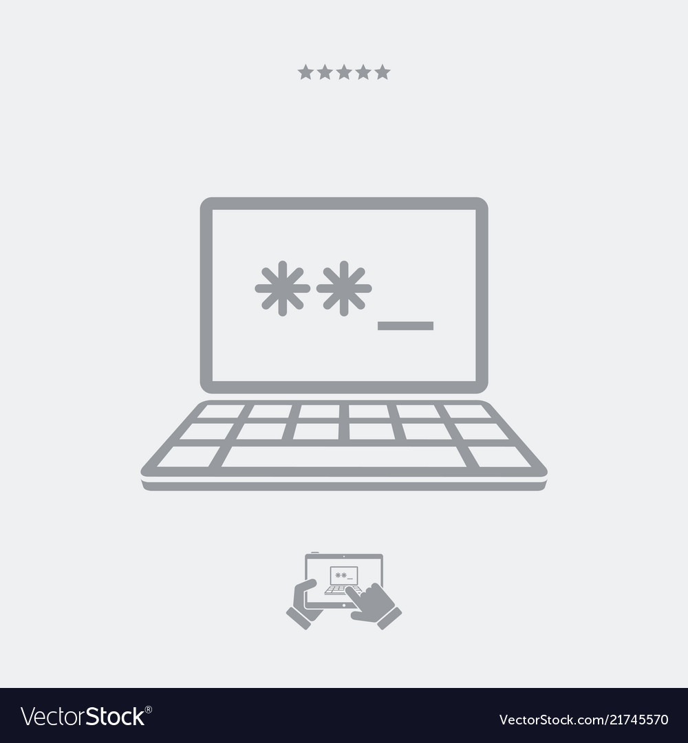 Private account - password web icon
