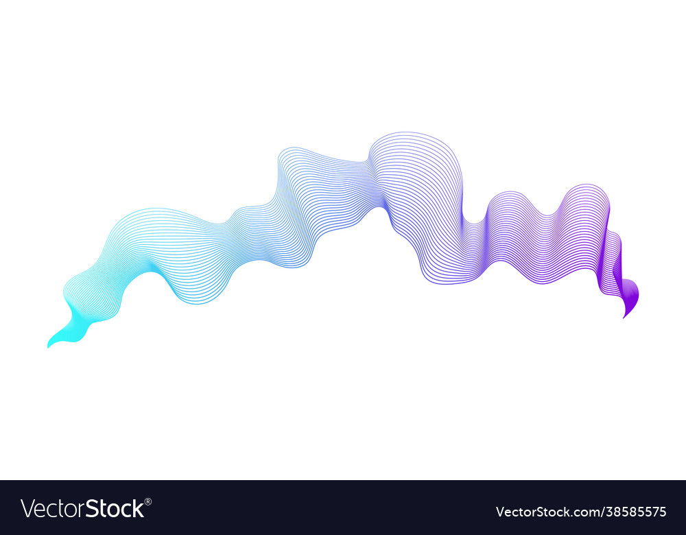 Abstract backdrop with wave gradient lines vector image Abstract backdrop with wave gradient lines