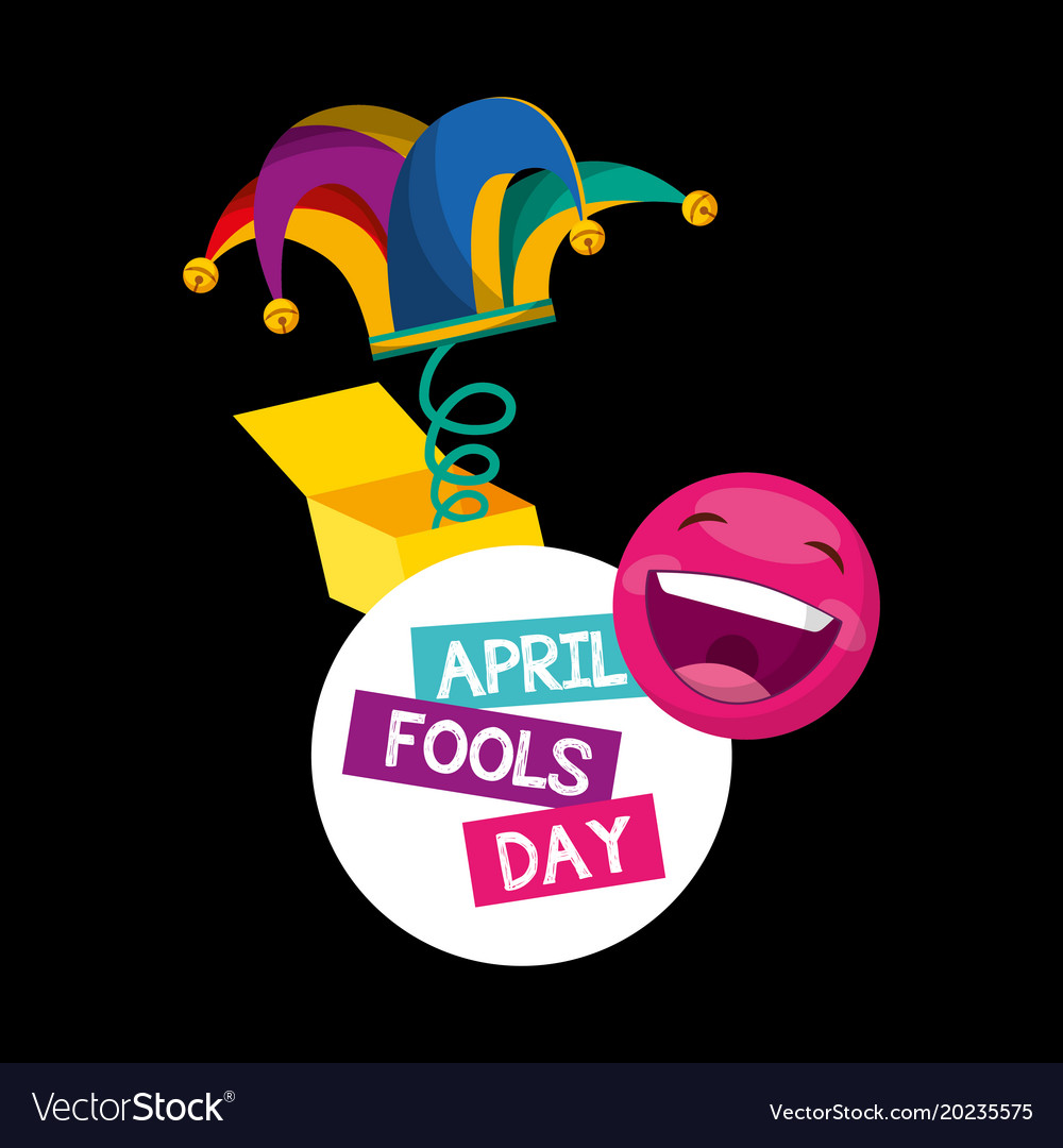 April fools day card Royalty Free Vector Image