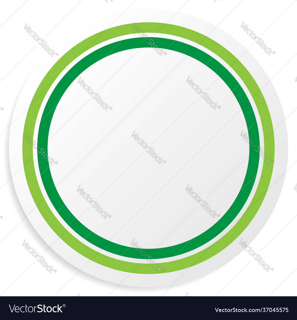 Blank empty circle shape design element vector image Blank empty circle shape design element