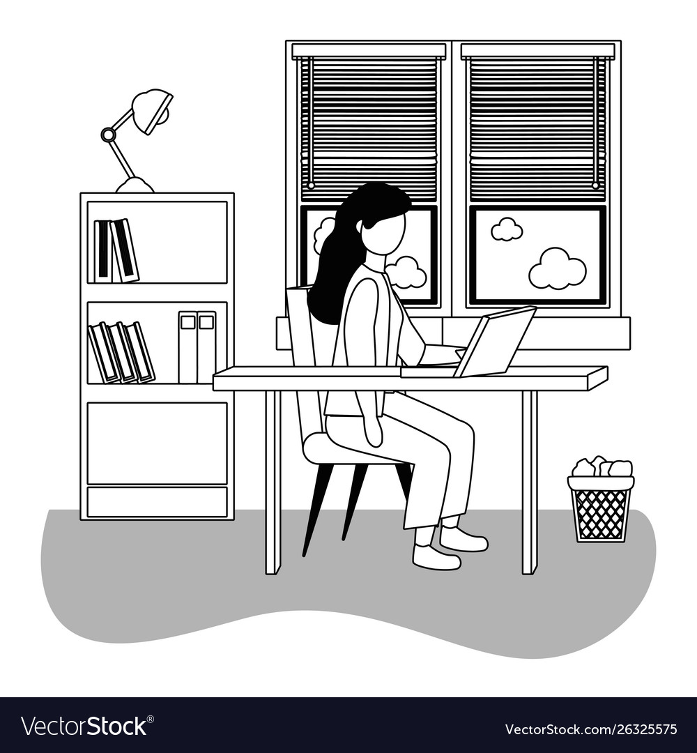 Businesswoman avatar cartoon design