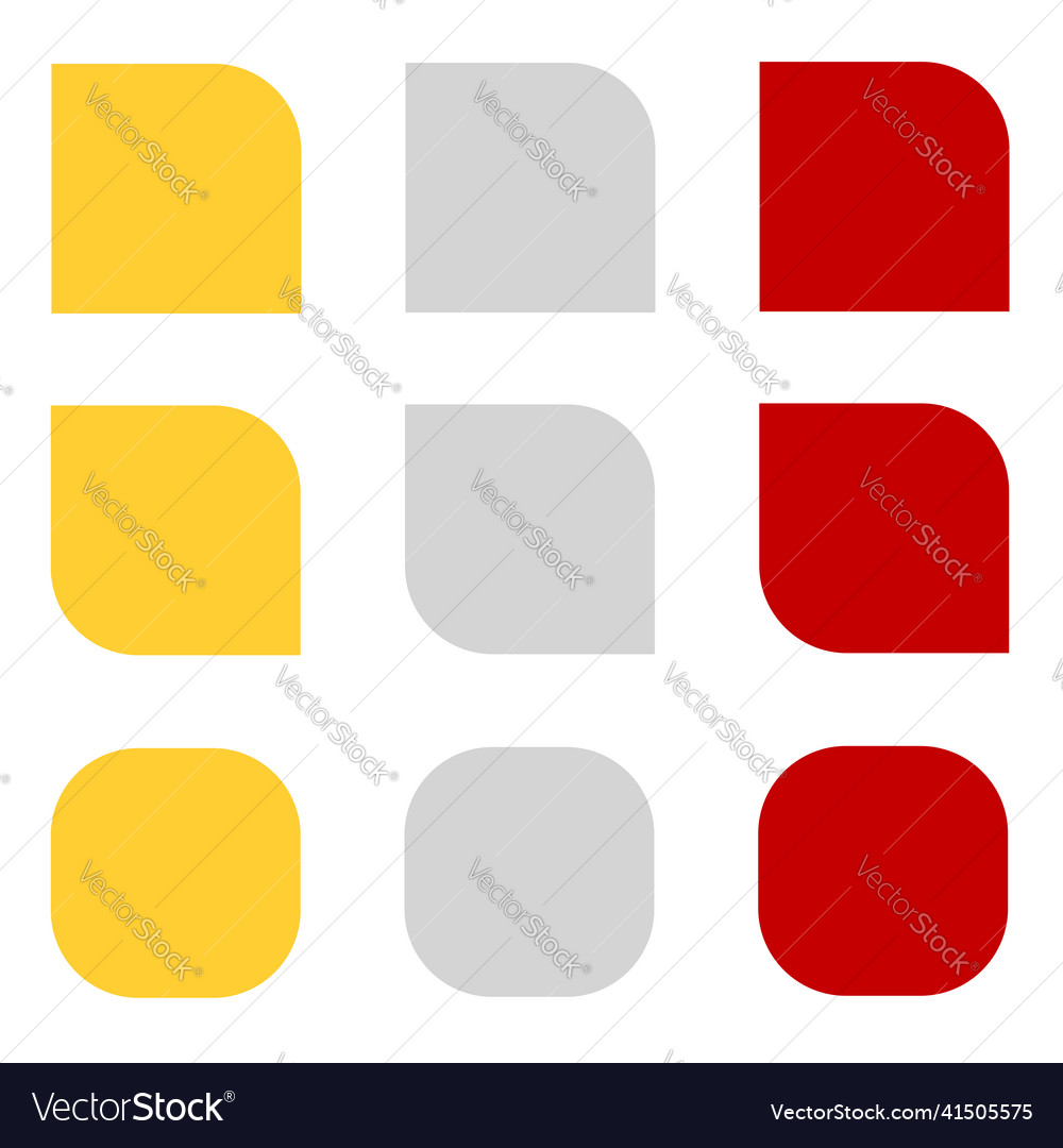Button banner and plaque design element shapes vector image Button banner and plaque design element shapes